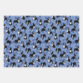 Boston Terrier Playtime Cute Dogs Inpakpapier Vel (Voorkant 3)
