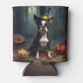 Boston Terrier pompoenen Halloween eng Blikjeskoeler (Voorkant)