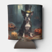 Boston Terrier pompoenen Halloween eng Blikjeskoeler (Achterkant)