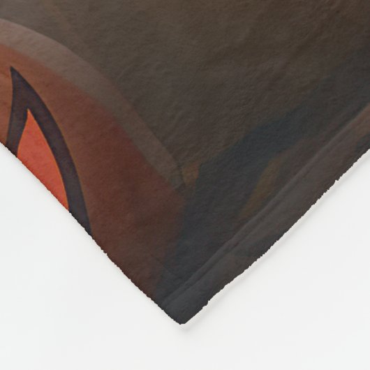 Boston Terrier pompoenen Halloween eng Fleece Deken (Hoek)