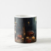 Boston Terrier pompoenen Halloween eng Koffiemok (Center)