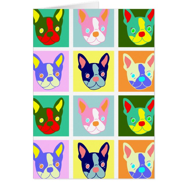 Boston Terrier Pop Art (Voorkant)