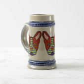 Boston Terrier Pop Art Bierpul (Voorkant links)