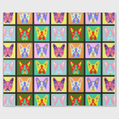 Boston Terrier Pop Art Cadeaupapier (Vlak)