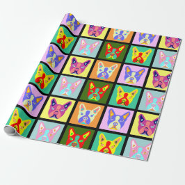 Boston Terrier Pop Art Cadeaupapier