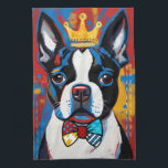 Boston Terrier Pop Art Kitchen Towel Theedoek<br><div class="desc">This colorful pop art kitchen towel is a perfect gift for the Boston Terrier lover in your life or for yourself and is sure to brighten up any kitchen. I hope it makes you happy . . . that is my goal and passion! ⭐You can be creative and customize all...</div>