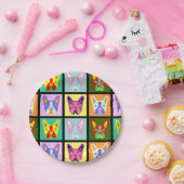 Boston Terrier Pop Art Papieren Bordje (Feest)