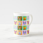 Boston Terrier Pop Art Porselein Kop (Voorkant rechts)