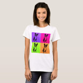 Boston Terrier pop art shirt (Voorkant volledig)