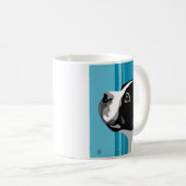 Boston Terrier Portrait Coffee Mok (Voorkant rechts)