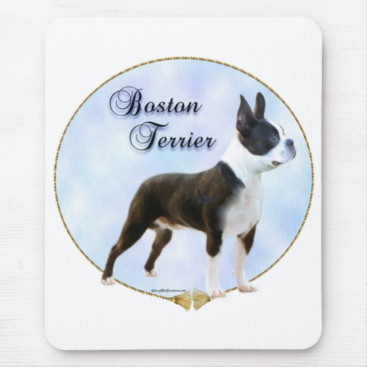 Boston Terrier Portrait Muismat (Voorkant)