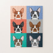 Boston Terrier Portraits Legpuzzel (Verticaal)