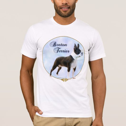 Boston Terrier Portret T-shirt (Voorkant)