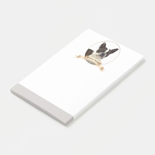 Boston Terrier Post-It Notes (Schuin)