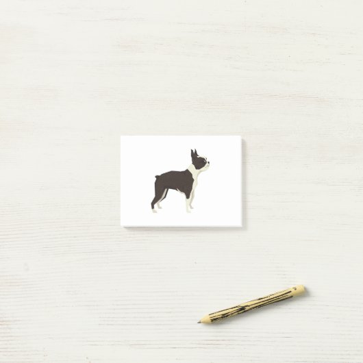 Boston Terrier Post-it® Notes (Op bureau)