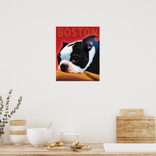 Boston Terrier Poster (Keuken)