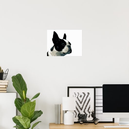 Boston Terrier Poster (Thuiskantoor)