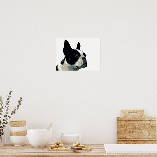 Boston Terrier Poster (Keuken)