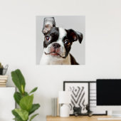 Boston Terrier Poster (Thuiskantoor)