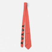 Boston terrier print stropdas (Achterkant)