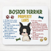 Boston Terrier Property Laws 4 Muismat (Voorkant)