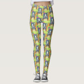 BOSTON TERRIER PUP, TRICK OR TREAT SLUITING LEGGIN LEGGINGS (Voorkant)