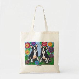 Boston Terrier Puppies Canvas tas