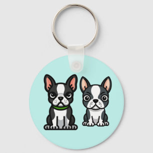 Boston Terrier Puppies Sleutelhanger