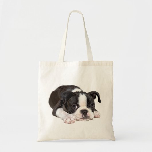 Boston Terrier Puppy Canvas tas (Voorkant)