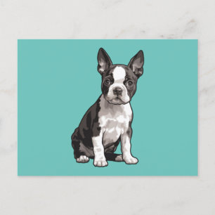 Boston Terrier Puppy Dog Briefkaart