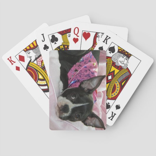 Boston Terrier Puppy Dog Speelkaarten (Achterkant)