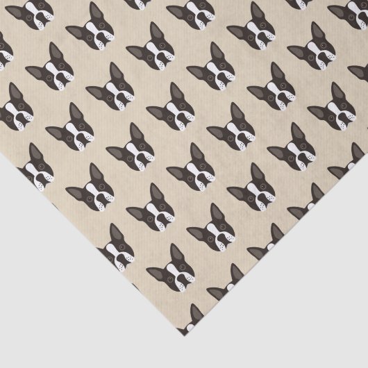 Boston Terrier Puppy Dog Tissuepapier (Detail)
