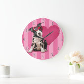 Boston Terrier Puppy Grote Klok (Huis)