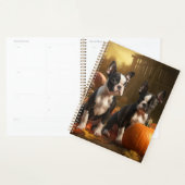 Boston Terrier Puppy Herfst Delight Pompoen Planner (Display)