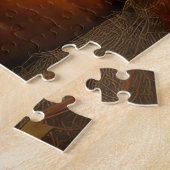 Boston Terrier Puppy Herfstvreugde Pompoen Legpuzzel (Zijkant)