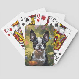 Boston Terrier Puppy Pokerkaarten