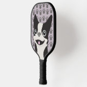 Boston Terrier, Purple lavender Pickleball Paddle (Links)