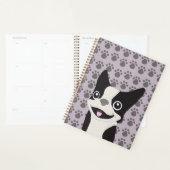 Boston Terrier, Purple lavender Planner (Display)