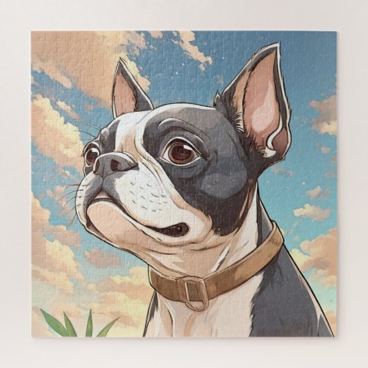 Boston Terrier puzzel (Verticaal)