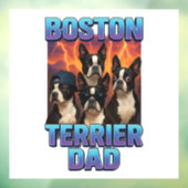 Boston Terrier Raamsticker (Vel 3)