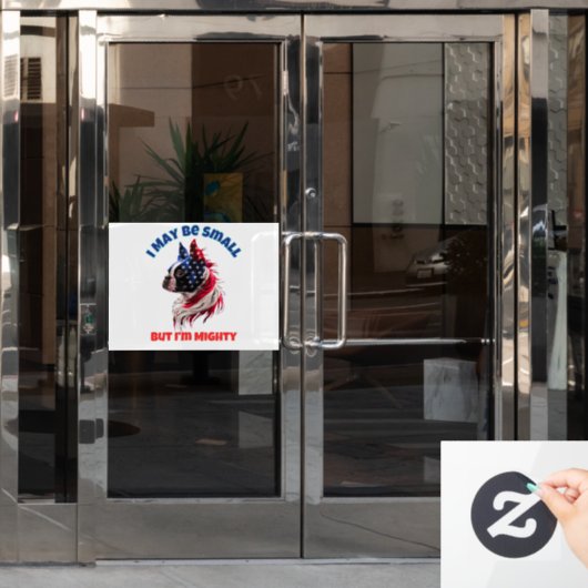 Boston Terrier Raamsticker (Kantoordeur)