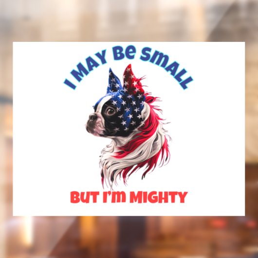 Boston Terrier Raamsticker (Vel 2)