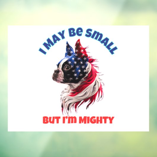 Boston Terrier Raamsticker (Vel 3)