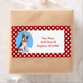 Boston Terrier Reindeer Labels (Insitu)