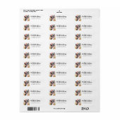 Boston Terrier Retouradreslabels Etiket (Full Sheet)
