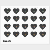Boston Terrier Retro Hondenliefhebber Grafisch_1 Hart Sticker (Vel)