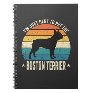 Boston Terrier Retro Hondenliefhebber Grafisch_1 Notitieboek