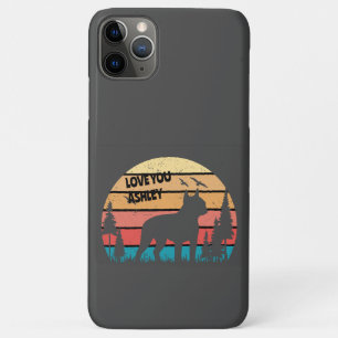  Boston Terrier Retro Sun Cool Hondenliefhebber Case-Mate iPhone Case