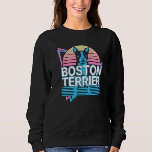 Boston Terrier Retro Trui (Voorkant)