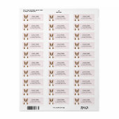 Boston Terrier Return-adreslabels Etiket (Full Sheet)